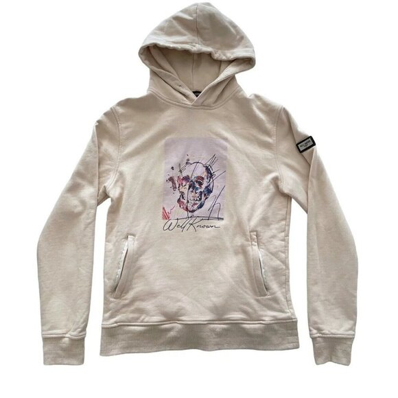 WELL KNOWN STUDIOS Jersey Knit SKULL ARTWORK Graphic Sweatshirt/Hoodie Sz L - Picture 10 of 10